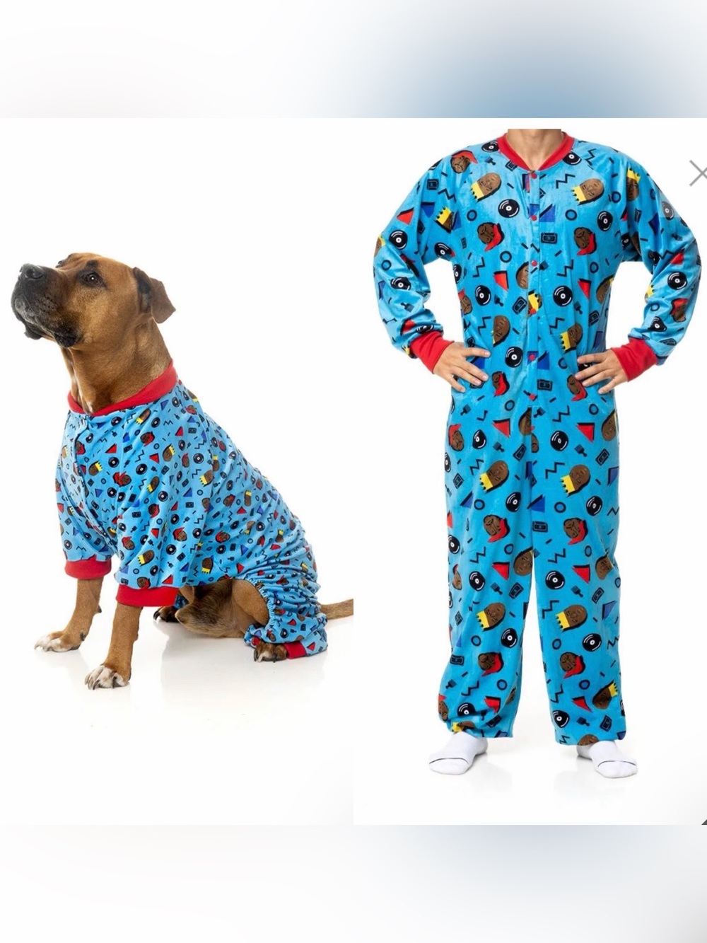 Kings of gold school onesie Snoop Dr. Dre dogs and humans pajamas family multi